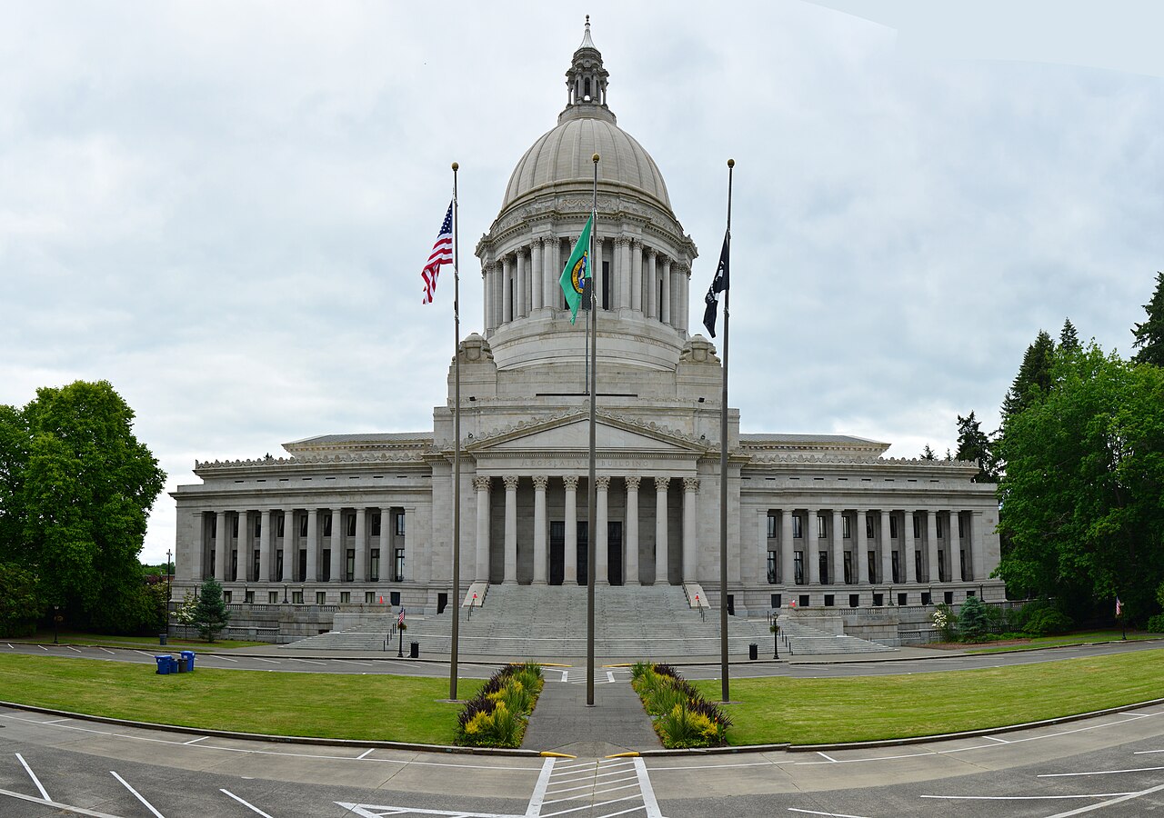 The Washington State Capitol Legislative Building in Olympia, Washington